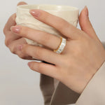 Load image into Gallery viewer, Titanium Steel Inlaid Zircon Ring