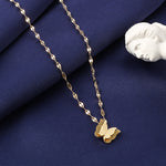 Load image into Gallery viewer, Stainless steel double layer butterfly necklace women's clavicle chain
