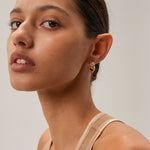 Load image into Gallery viewer, Stainless steel smooth zircon heart-shaped pendant earrings and accessories