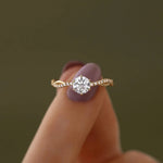 Load image into Gallery viewer, S925 Pure Silver Woven Wave Diamond Row Center Stone Ring
