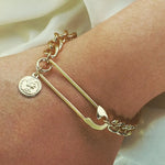 Load image into Gallery viewer, Charm Chain Bracelets For Women Men Stainless Steel Alloy Bracelets
